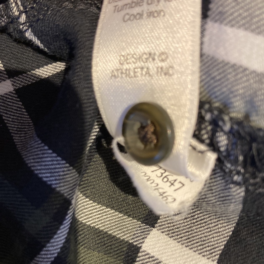 Athleta Sierra boyfriend button down blouse tunic L - Picture 13 of 13